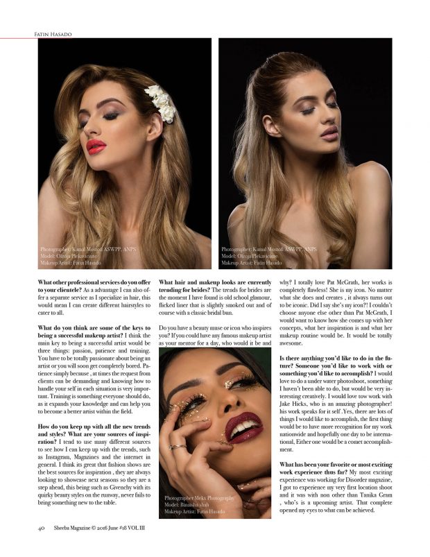 interview makeup artist Fatin Hasado