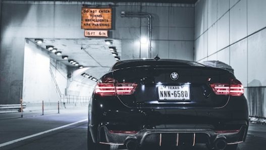 private number plate on BMW
