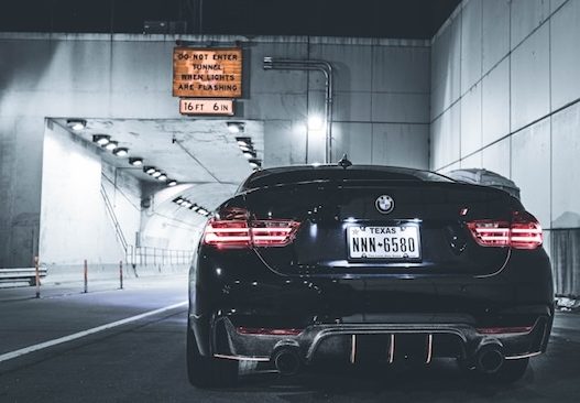 private number plate on BMW