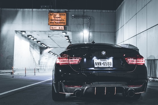private number plate on BMW