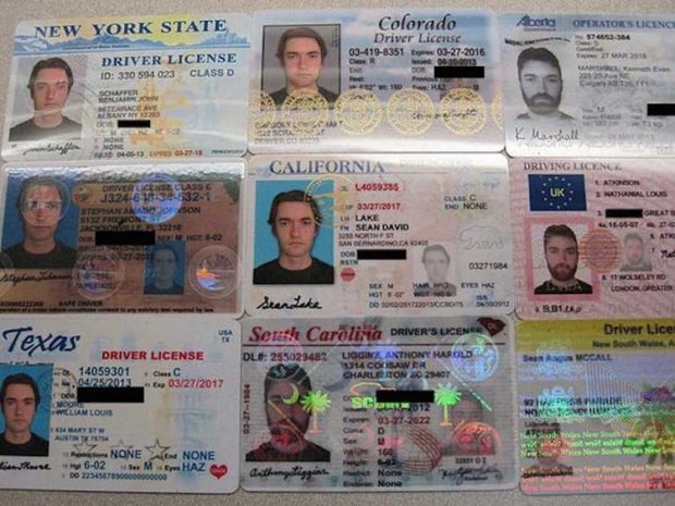 fake ID through scanner
