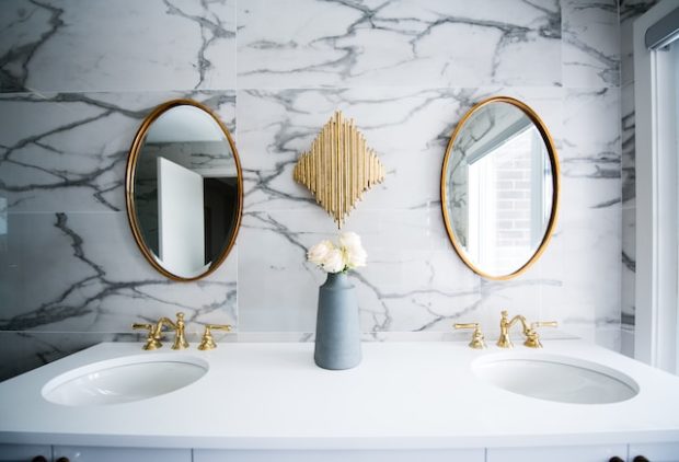 white oak bathroom vanity