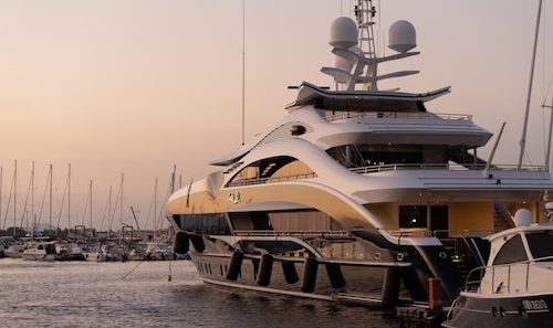 luxurious yacht