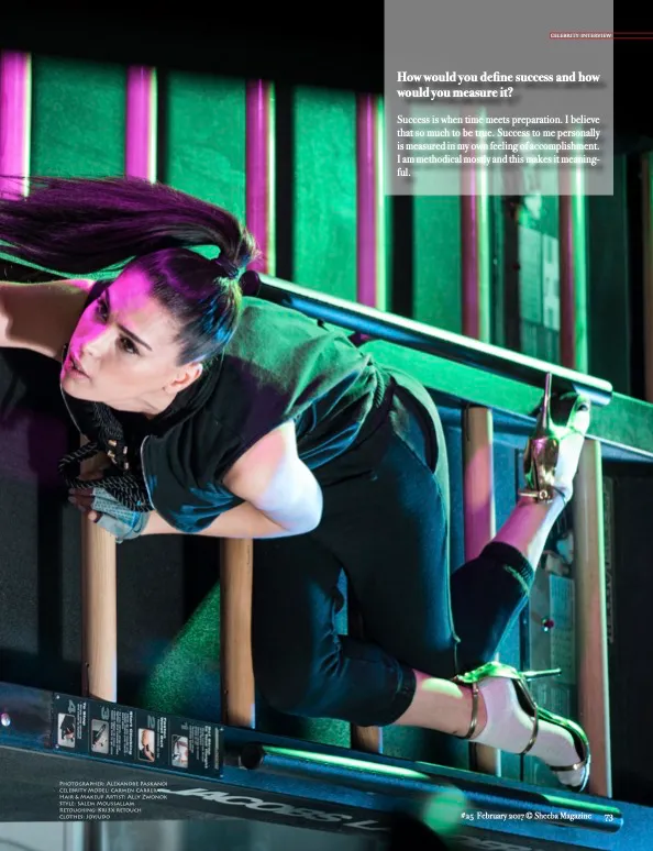 Interview with cover model
